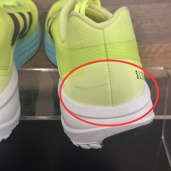 Adidas Mens SL20.2 M Running Shoes Used Yellow Blue Size Men 10 - Picture 8 of 16